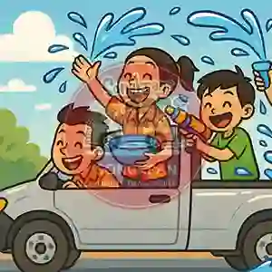 รถเล่นน้ำสงกรานต์