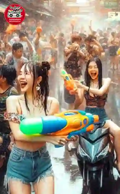 รถเล่นน้ำสงกรานต์กรุงเทพ